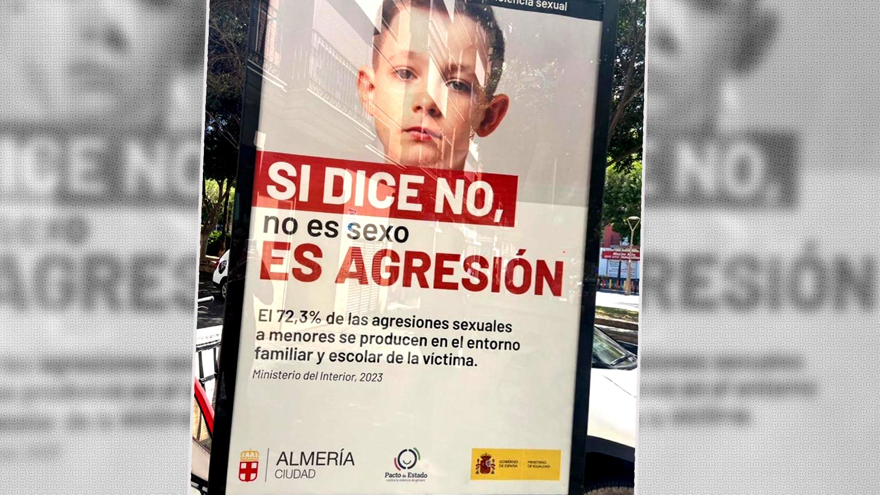 Campaña del Ayuntamiento de Almería contra la violencia sexual infantil.