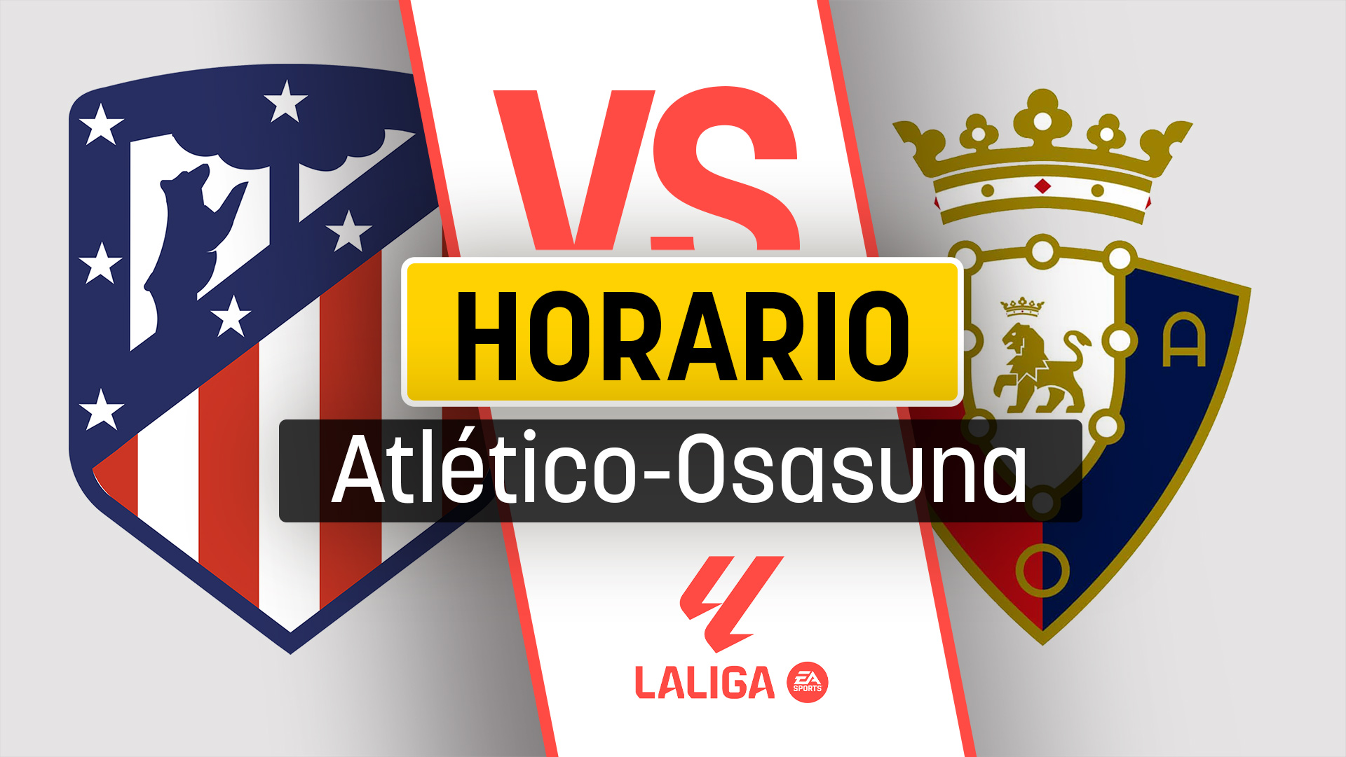 Horario Atlético de Madrid – Osasuna: dónde ver y a qué hora es el partido de la Liga en directo y en vivo.