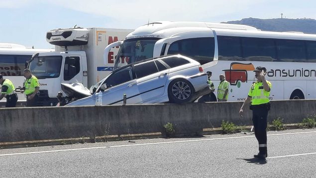 accidente carretera Manacor choque frontal anciano dirección contraria