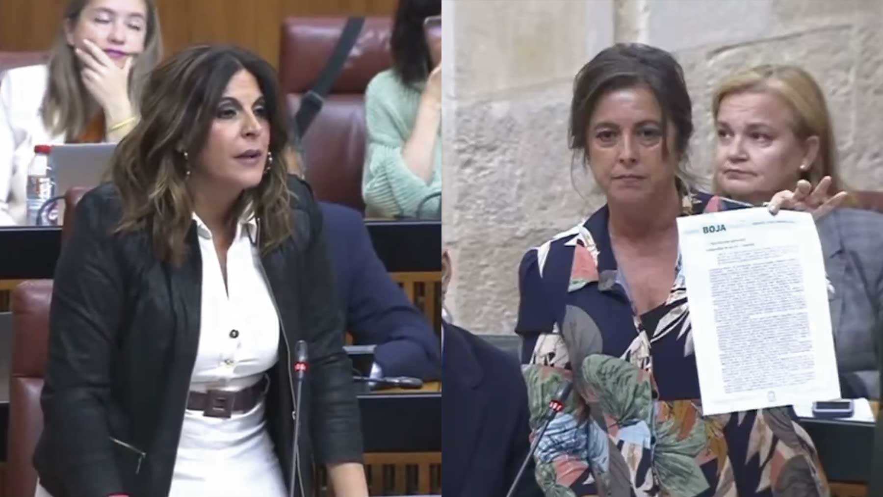 Ángeles Férriz (PSOE) y Catalina García (PP).