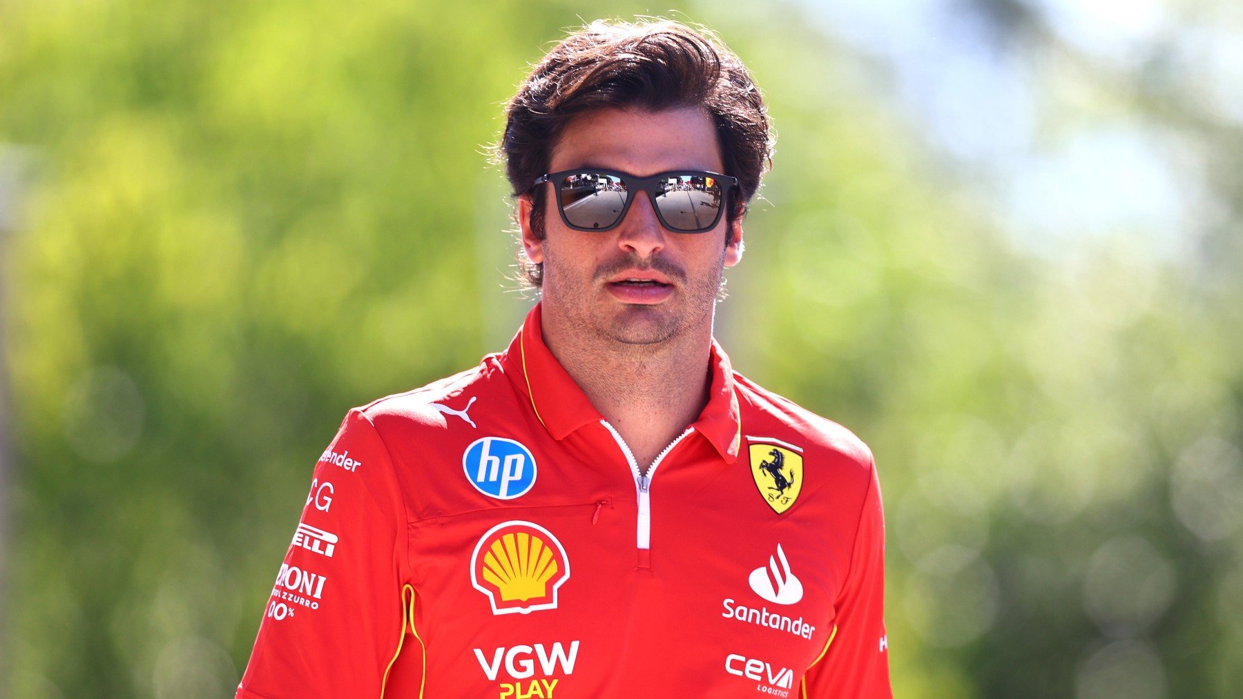 Carlos Sainz durante el GP de Emilia Romagna de F1. (Getty)