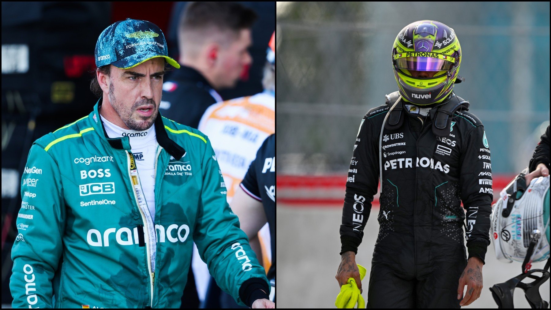 Fernando Alonso y Lewis Hamilton. (Europa Press/Getty)