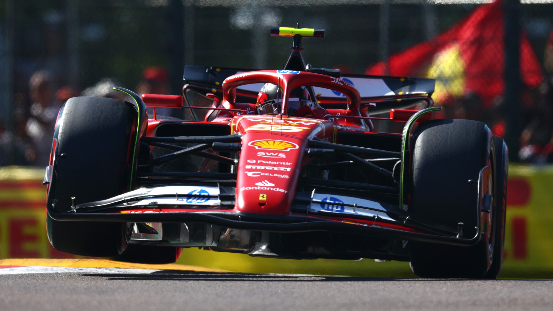 Carlos Sainz, en Imola. (Getty)