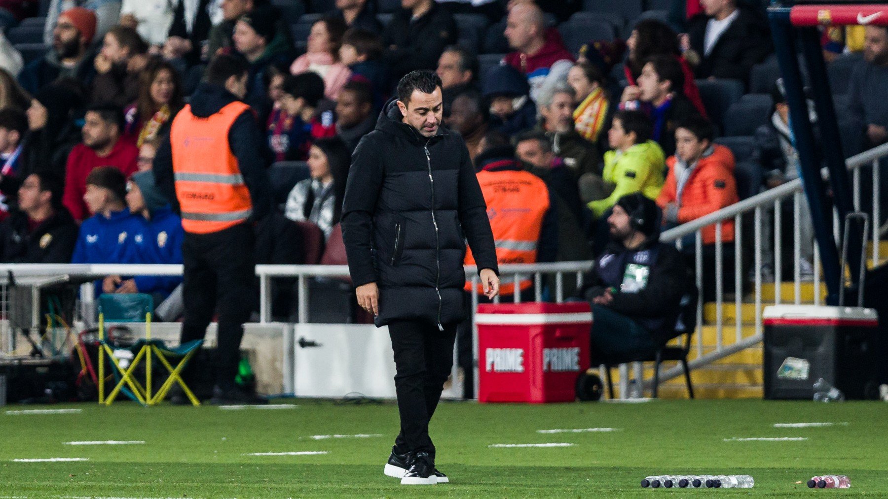 Xavi en Montjuic esta temporada. (Getty)