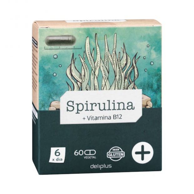 Cápsulas Spirulina + vitamina B12