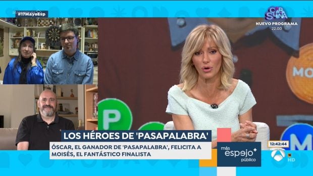 Susanna Griso decide parar la entrevista a Moisés y a su madre tras el esperado bote de Pasapalabra (Atresmedia).