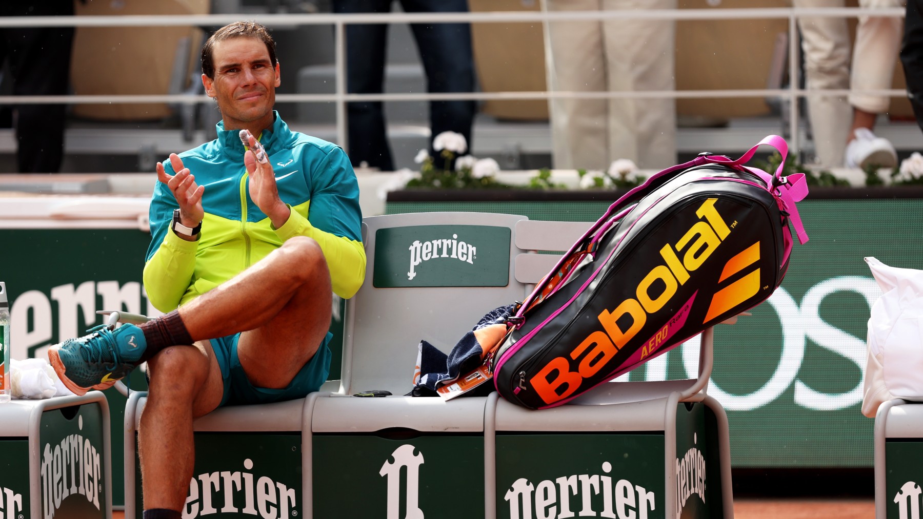 Rafa Nadal, en Roland Garros 2022. (Getty)