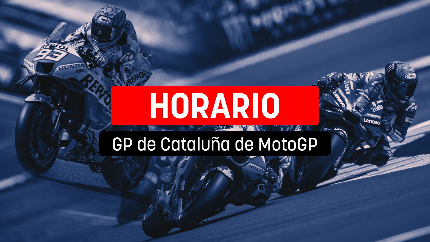 Horario y dónde ver MotoGP en directo: a qué hora es el Gran Premio de Cataluña y cómo ver por TV y online.