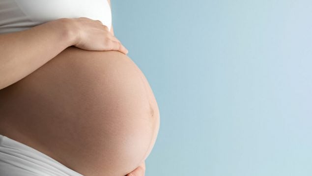 barriga de una mujer embarazada