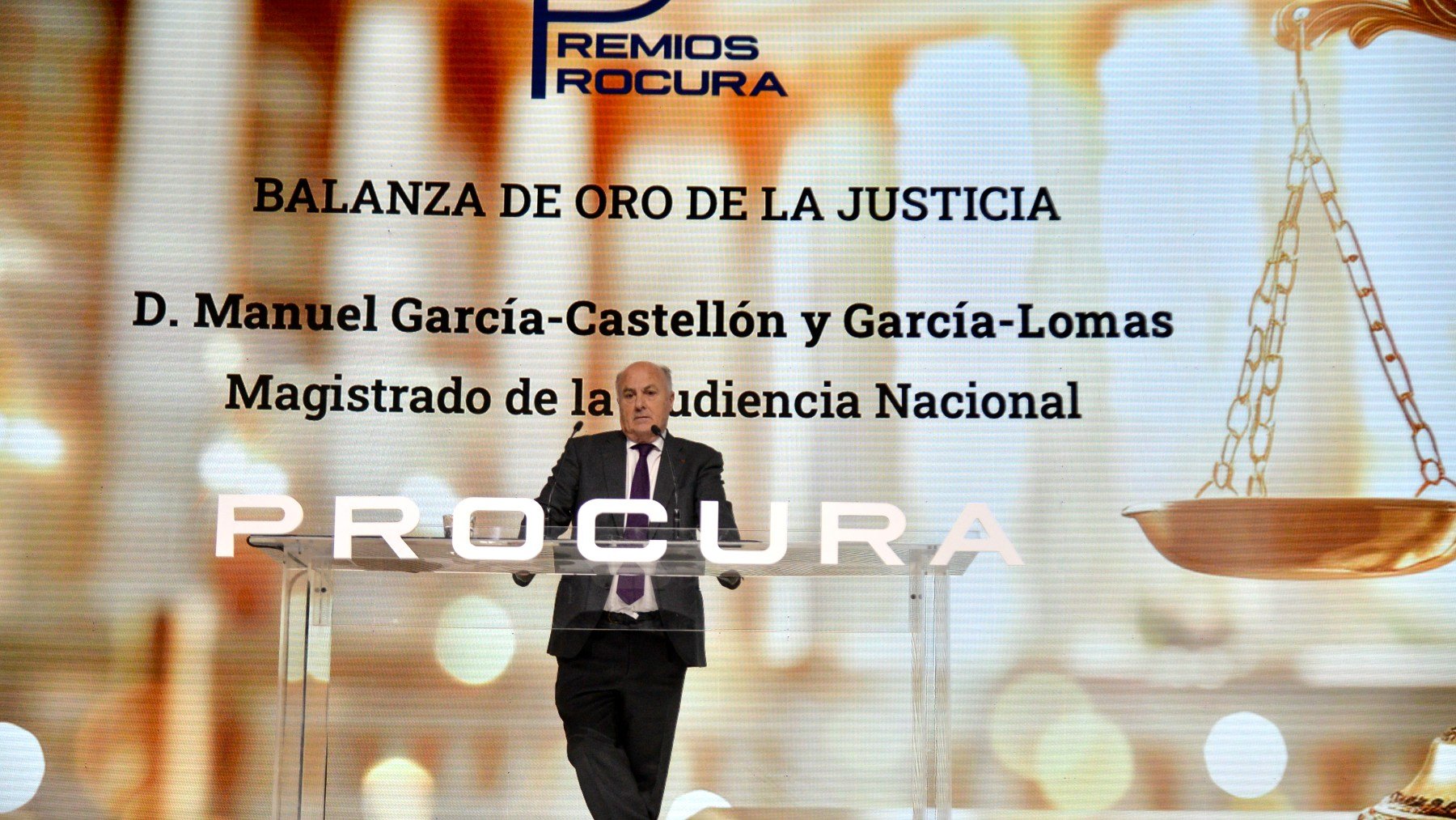 Manuel García Castellón en los premios de la Procura 2024.