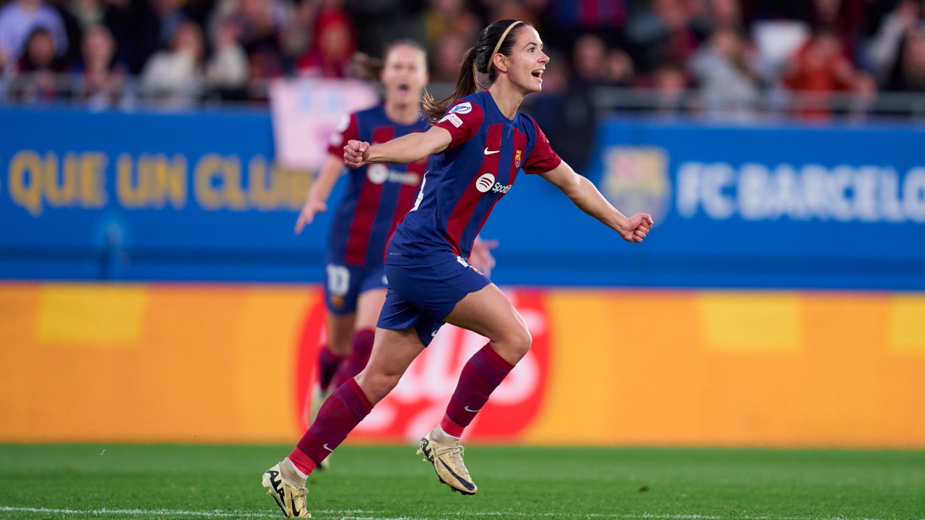 Aitana Bonmatí celebra un gol. (Foto: Getty)