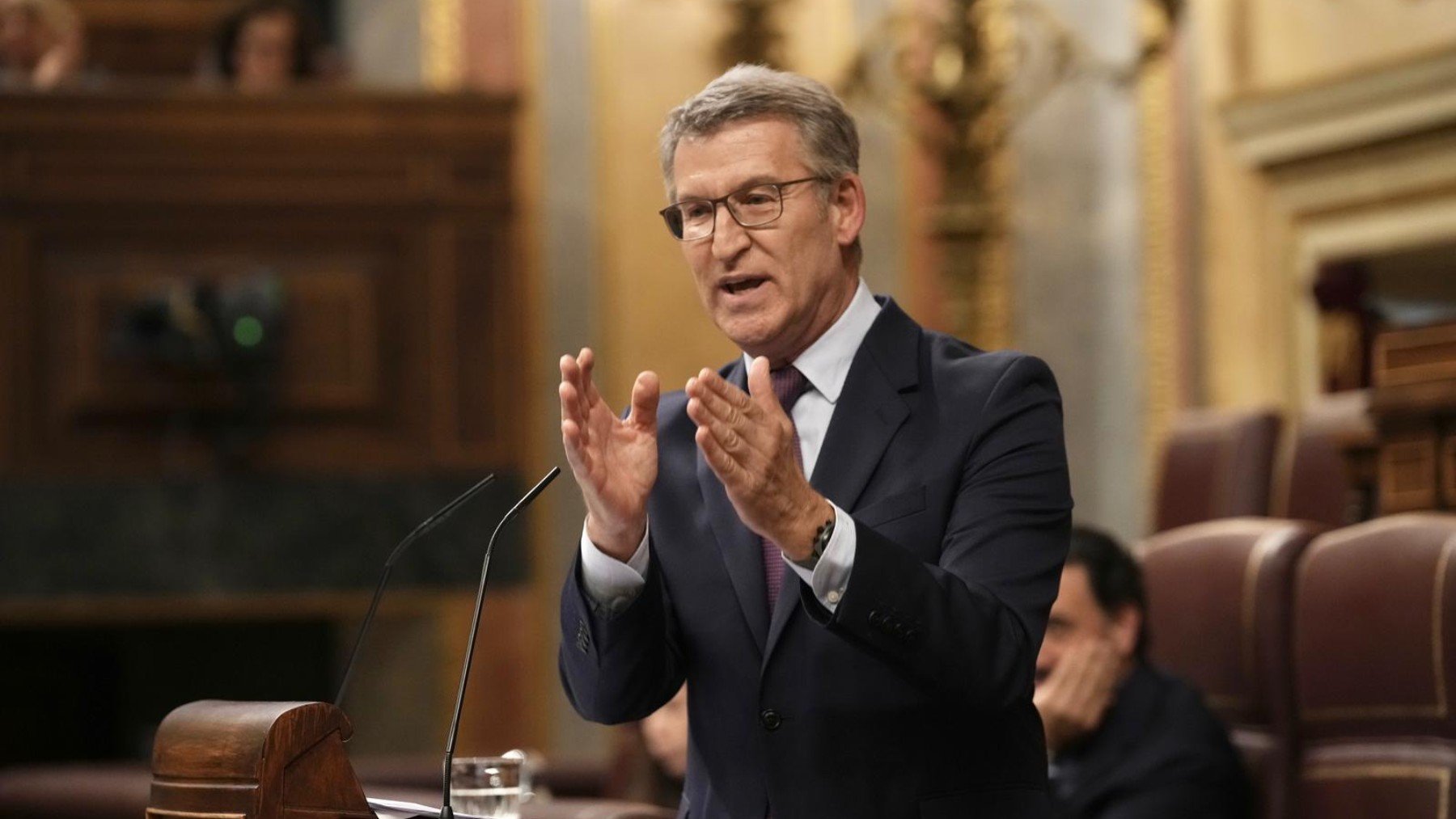 Feijóo en el Congreso. (Foto: PP)