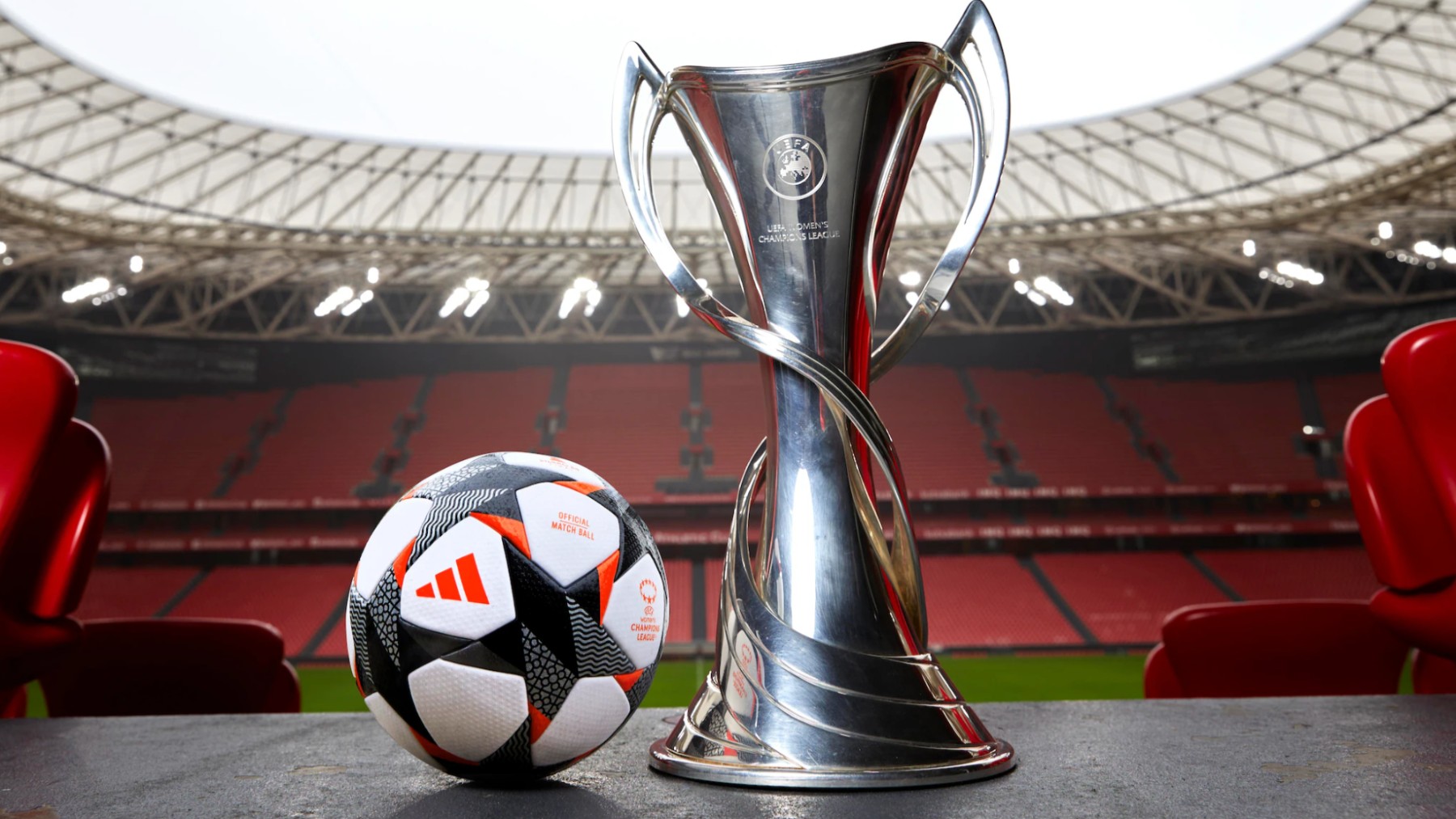 El trofeo de la Champions League femenina. (UEFA)