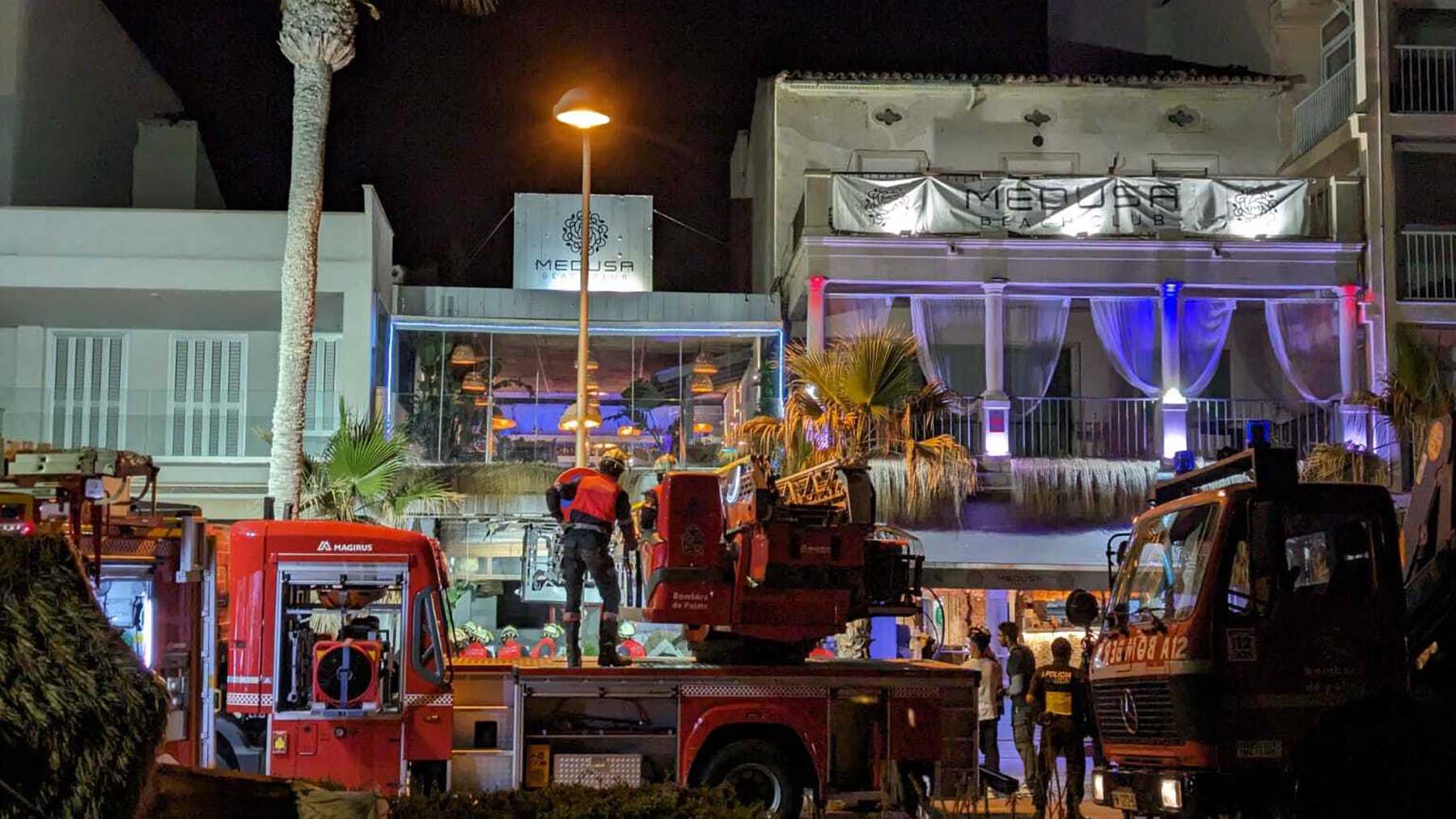 Restaurante del edificio derrumbado en Palma. (Foto: EP)