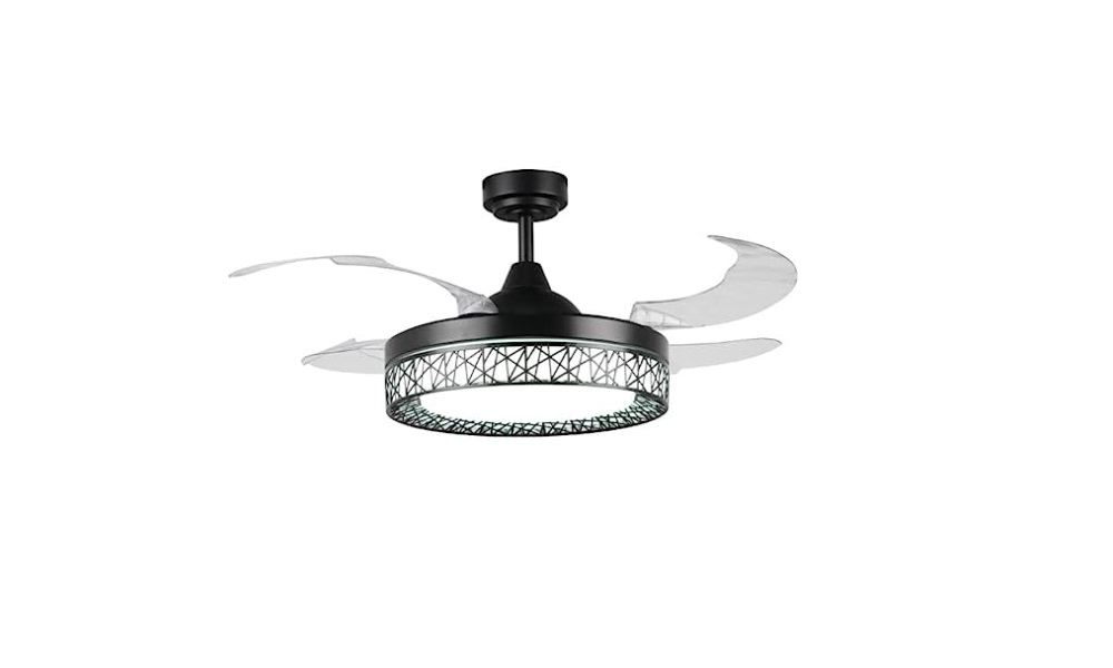 Ventilador de techo silencioso con luz LED