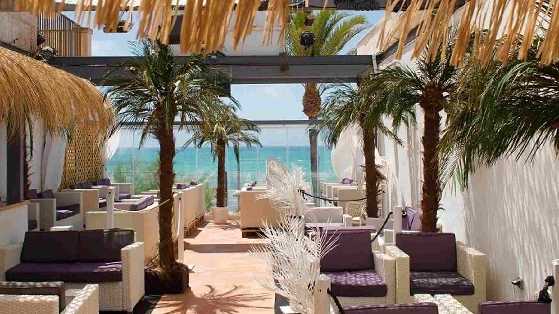 Interior del Medusa Beach Club de Playa de Palma, antes del derrumbe. FACEBOOK