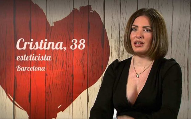 Cristina en 'First Dates'. (Mediaset)