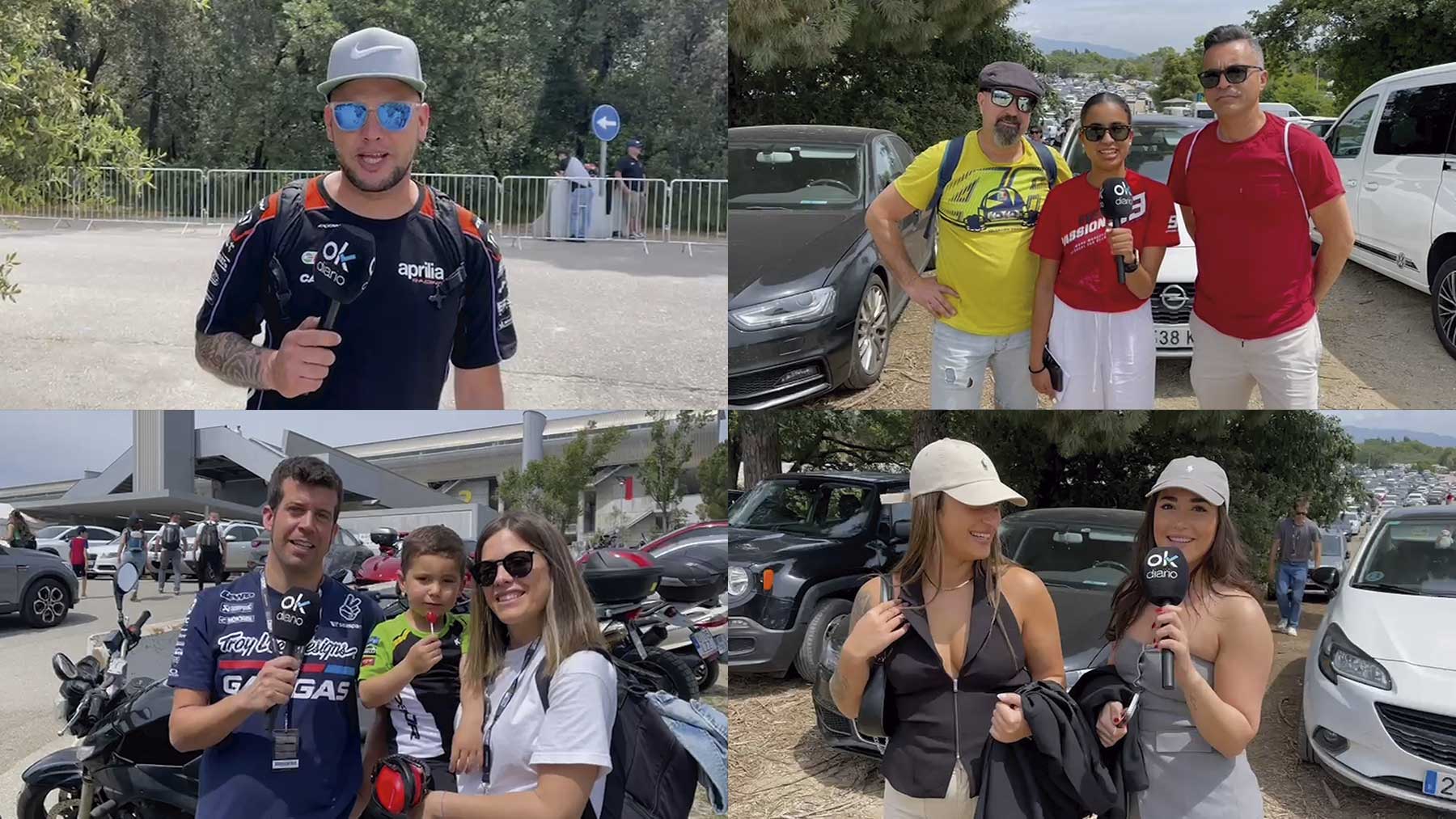 Los aficionados responden a OKDIARIO en Montmeló.