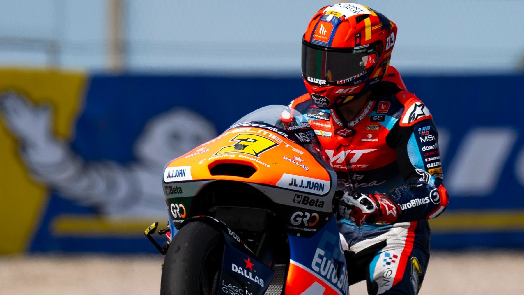 Sergio García Dols, durante el GP de Cataluña de MotoGP. (EFE)