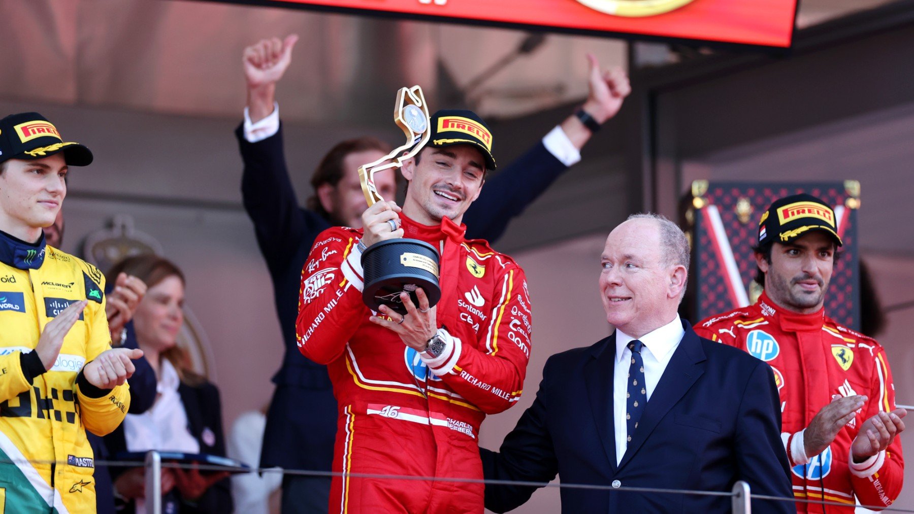 Charles Leclerc ganó el GP de Mónaco. (Getty)