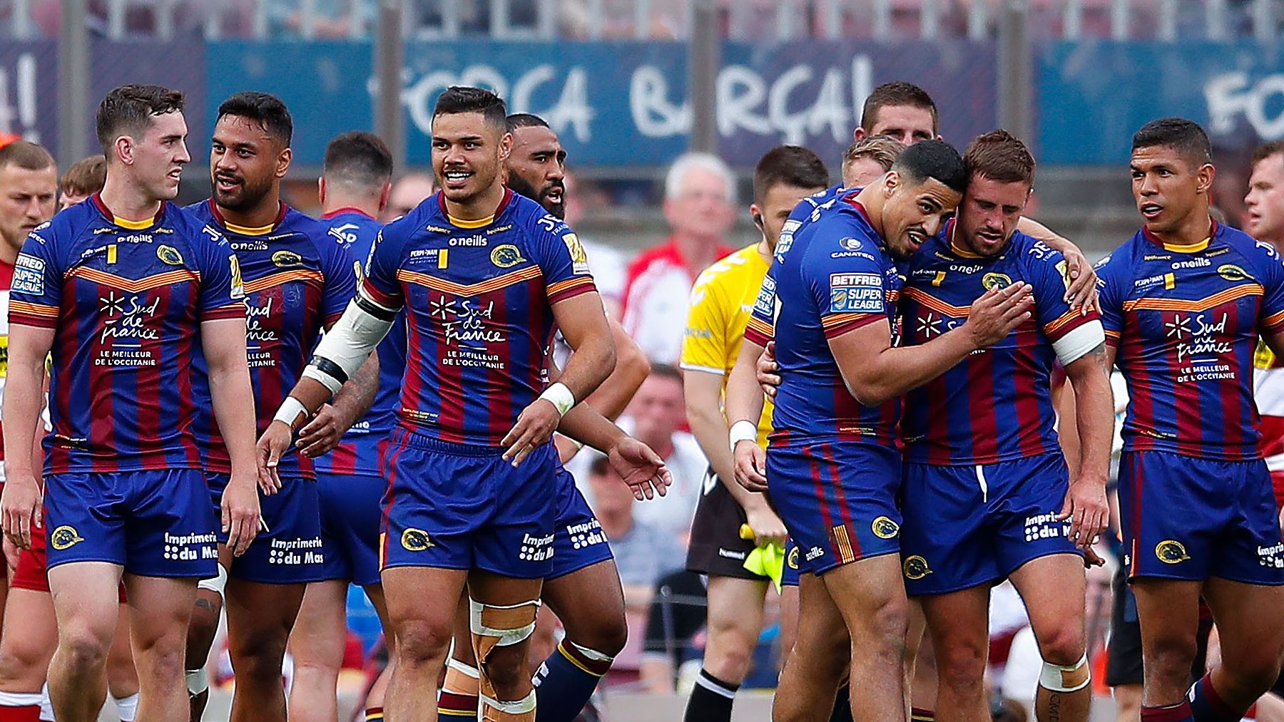 Suena el himno franquista en un partido del Barcelona Dragons. (Getty)