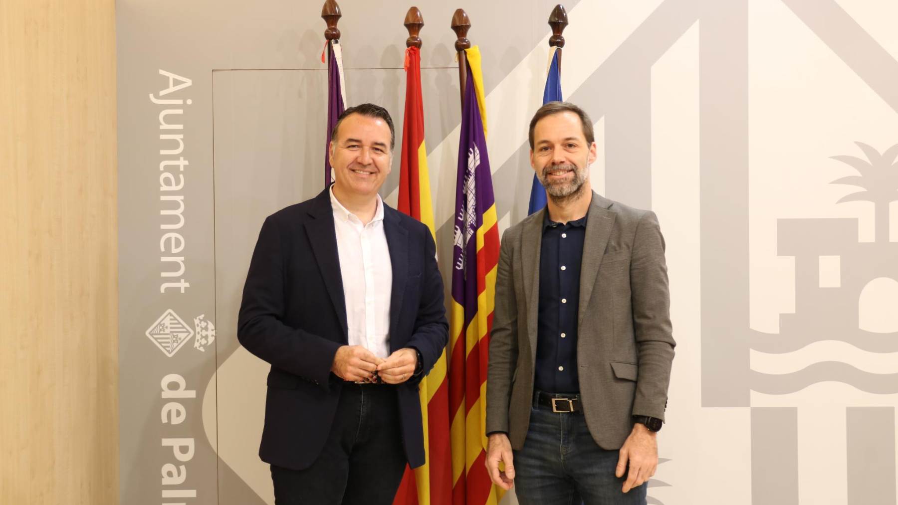 Los concejales socialistas en el Ayuntamiento de Palma, Francesc Dalmau y Francisco Ducrós.