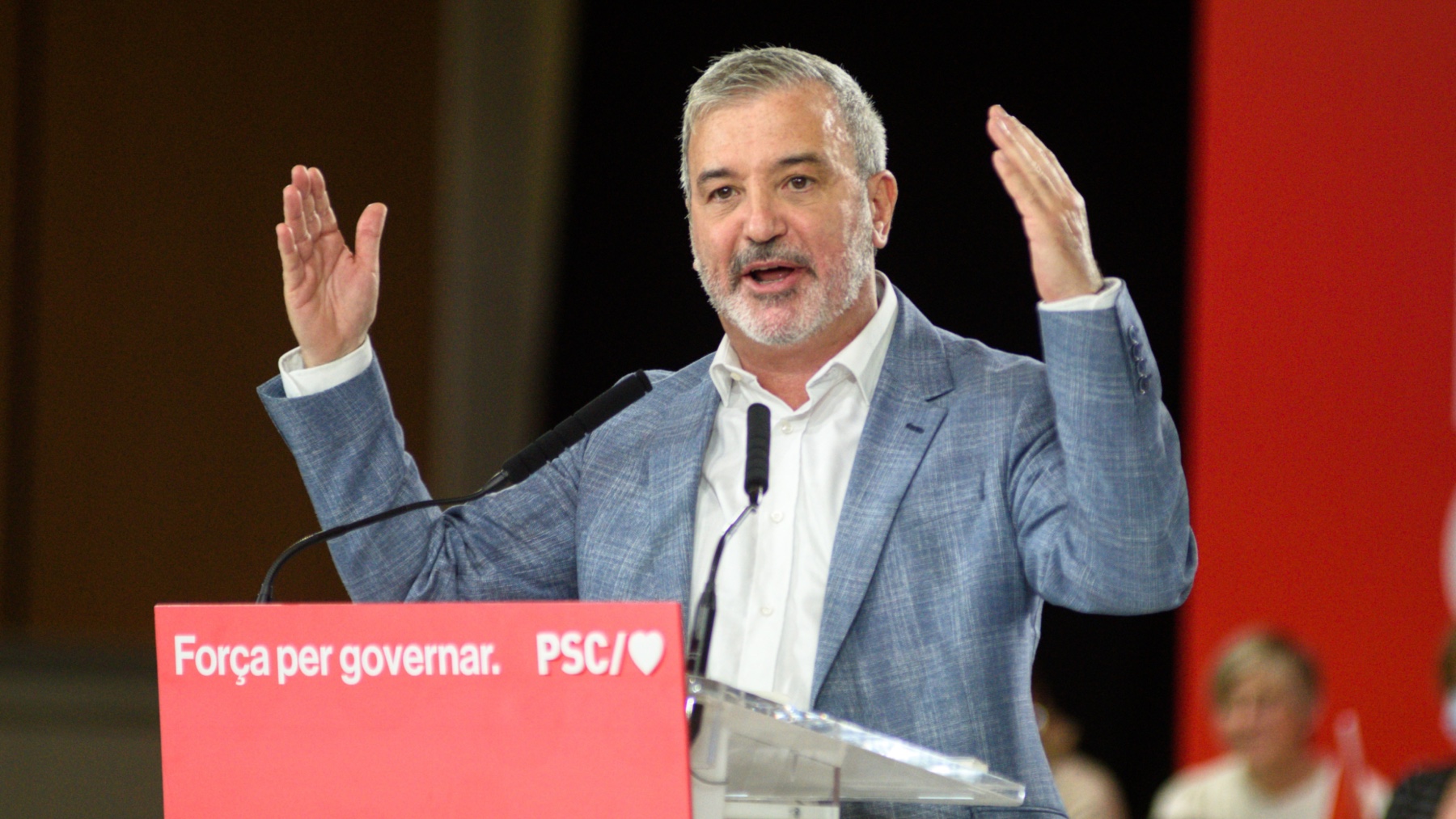 Jaume Collboni durante un acto socialista. (EP)