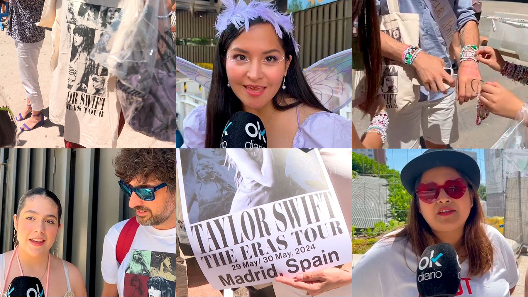 Fans de Taylor Swift en los alrededores del estadio Santiago Bernabéu