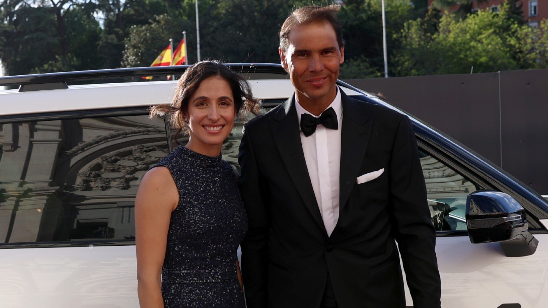 Xisca Perelló y Rafa Nadal, en una gala. (Getty)