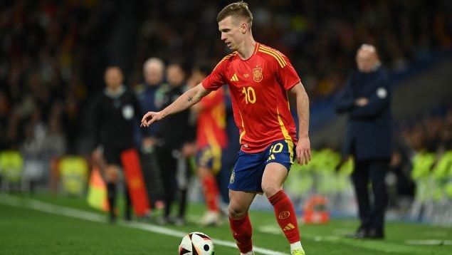 Dani Olmo, Eurocopa, Alineación España