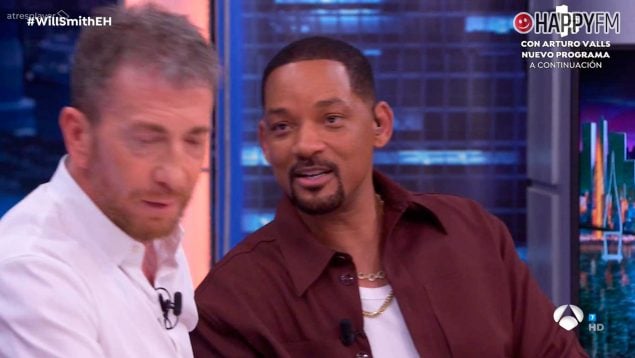 Will Smith 'golpea' a Pablo Motos en El Hormiguero y se olvida del bofetón a Chris Rock (Atresmedia).