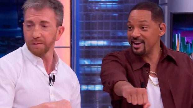 El puñetazo (simulado) de Will Smith a Pablo Motos en El Hormiguero (Atresmedia).