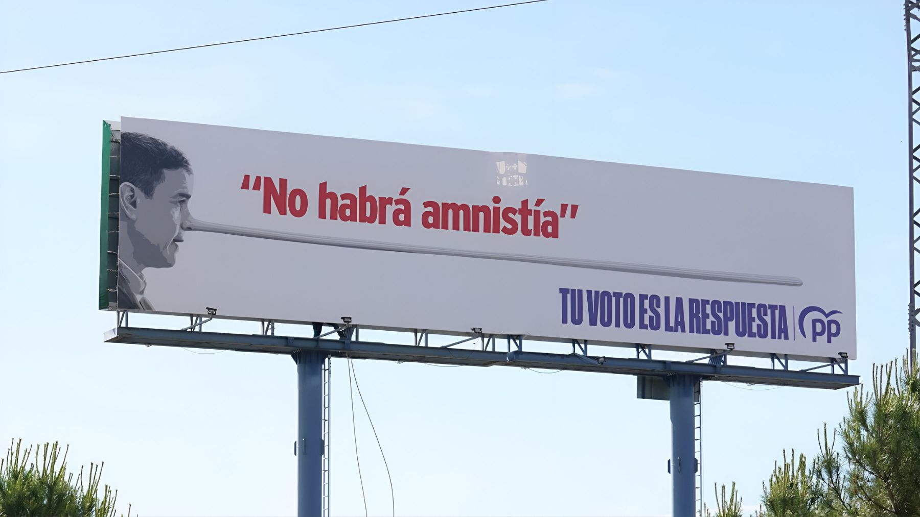 La valla publicitaria del PP.