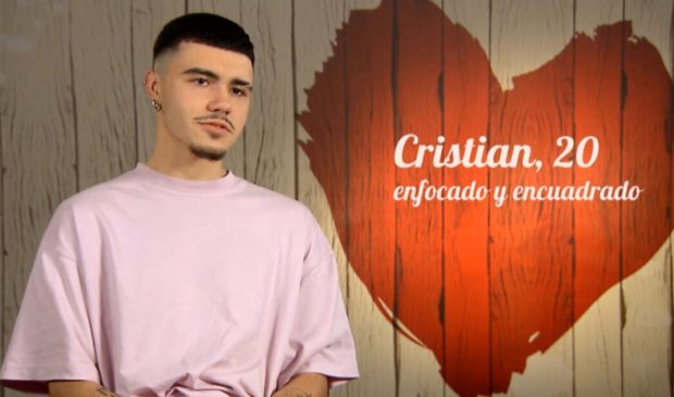 Cristian, hijo de Dani Guïza, en 'First Dates'. (Mediaset)