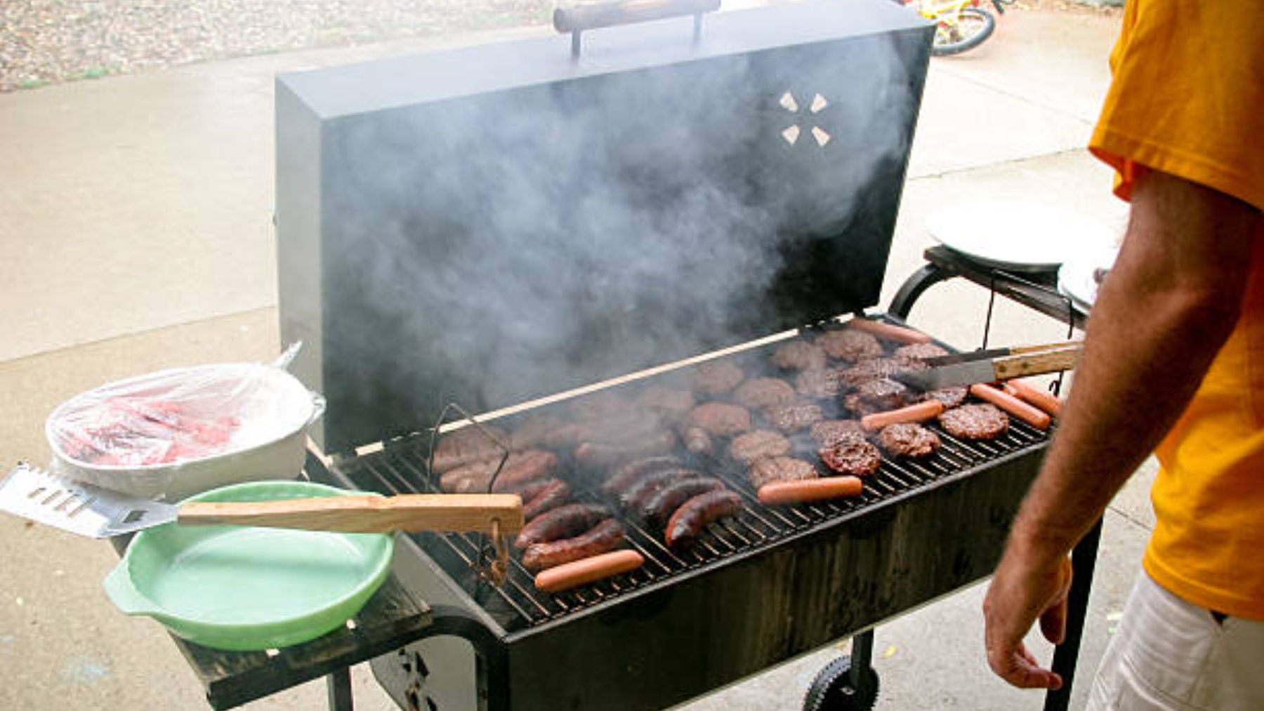 Barbacoa cocinando.