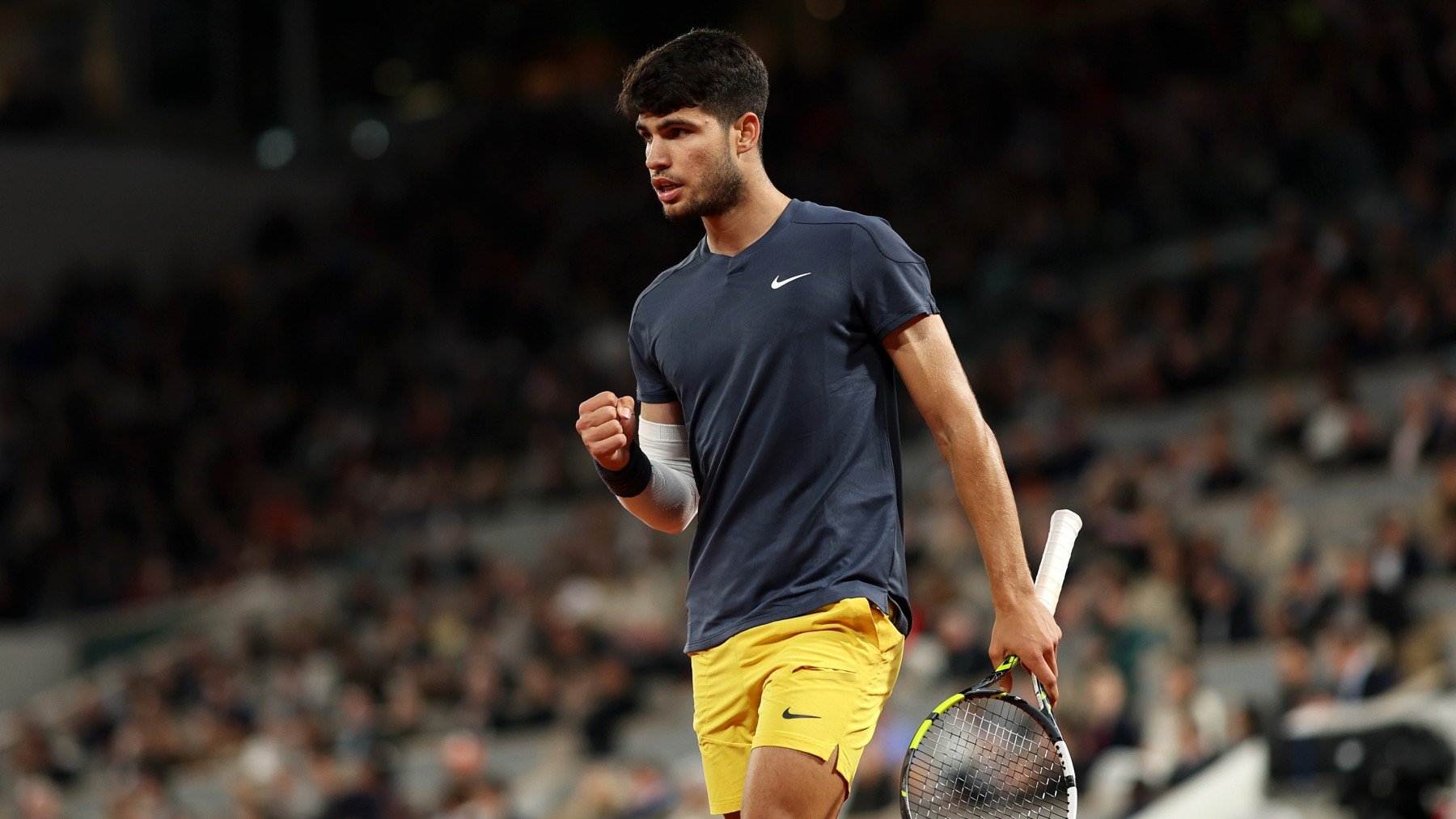 Alcaraz se mide a Auger-Aliassime en octavos de final de Roland Garros. (Foto: Getty)