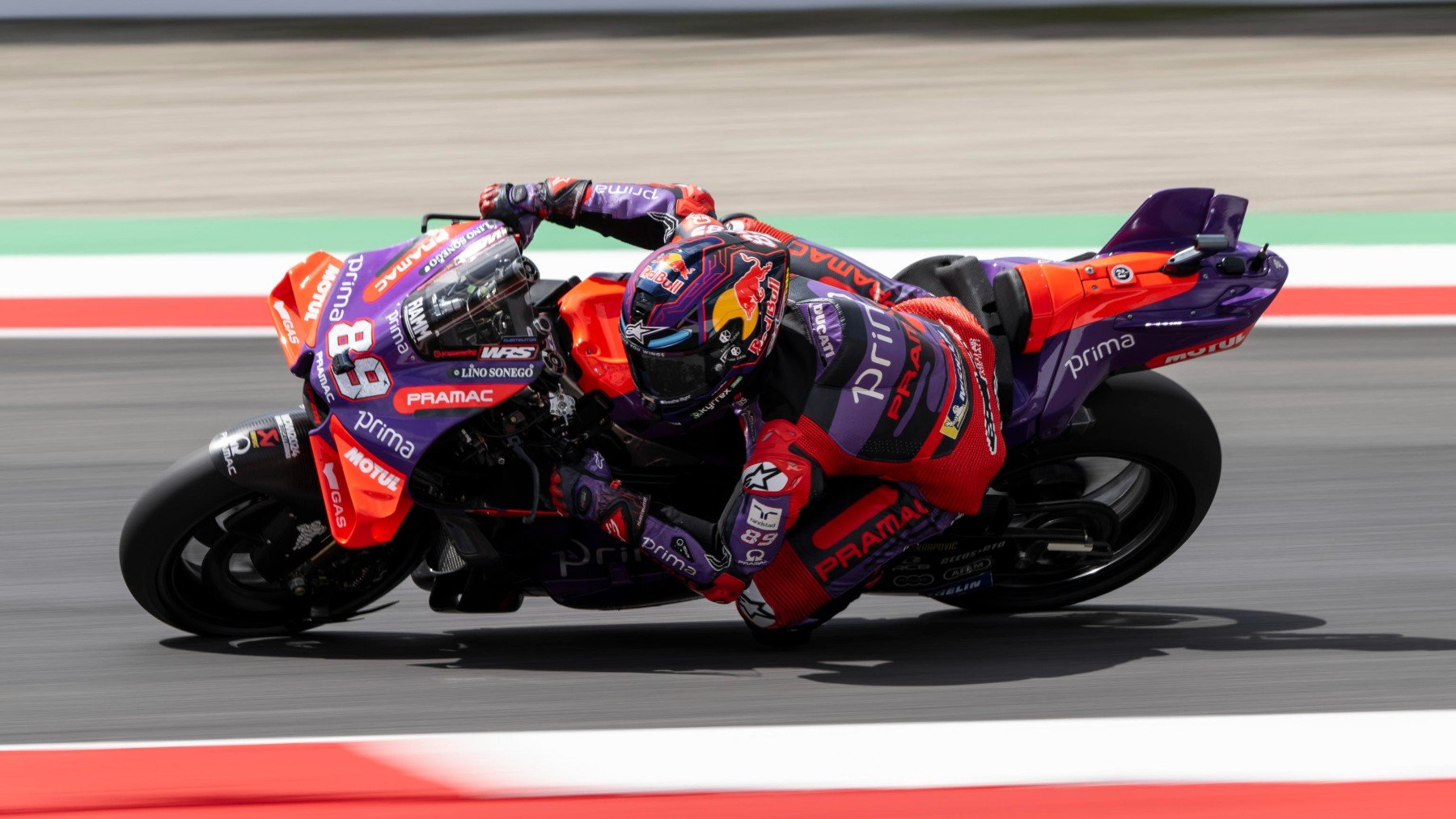 Jorge Martín durante el GP de Italia de MotoGP. (EFE)