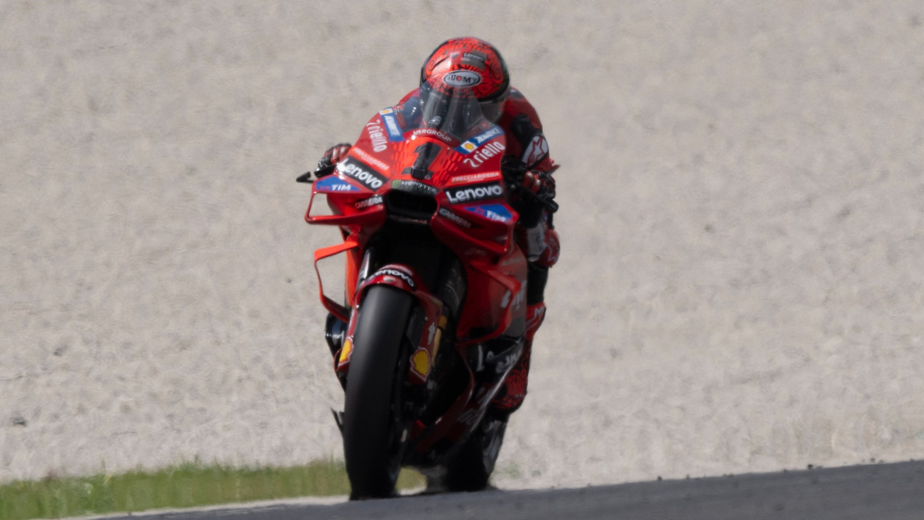 Pecco Bagnaia durante el GP de Italia de MotoGP. (Getty)