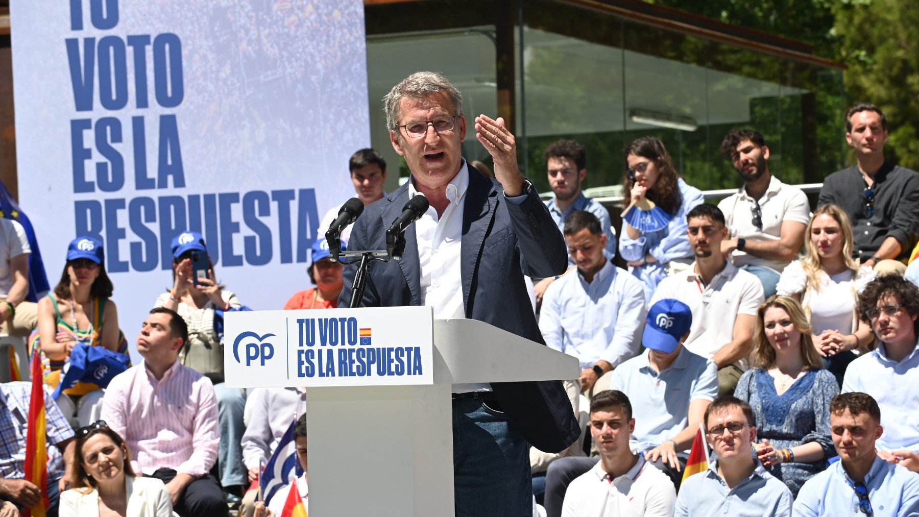 El presidente del Partido Popular, Alberto Núñez Feijóo.