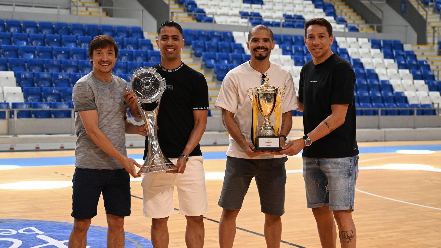 Chaguinha, Tayebi, Rómulo y Vilian, en Son Moix.