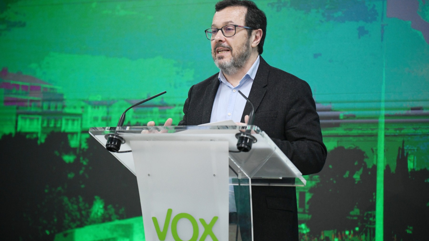 El portavoz de Vox, José Antonio Fúster. (Foto: Ep)