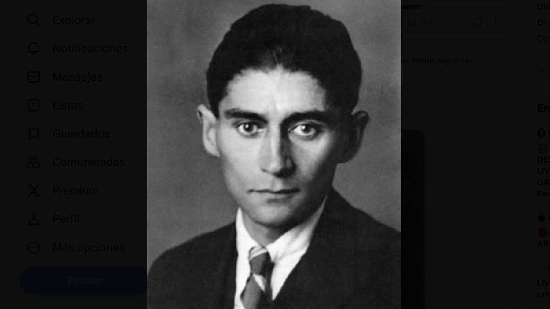 Franz Kafka.