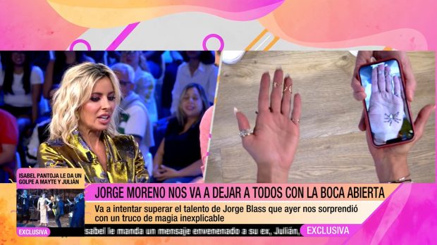 Bea Jarrín sufre un ataque de nervios en pleno directo en Fiesta (Mediaset).