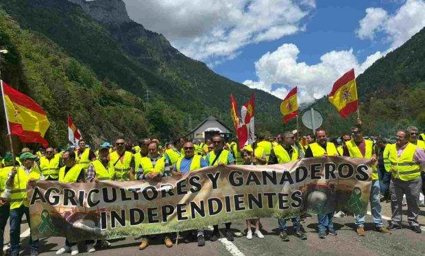 agricultores protestas Aragón