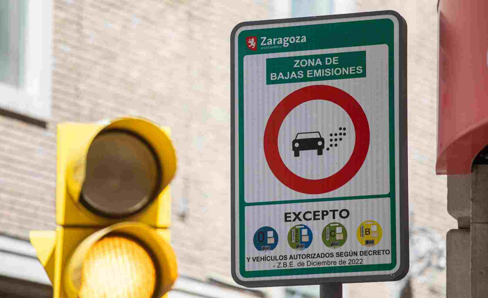 Zona de baja emisiones en Zaragoza.