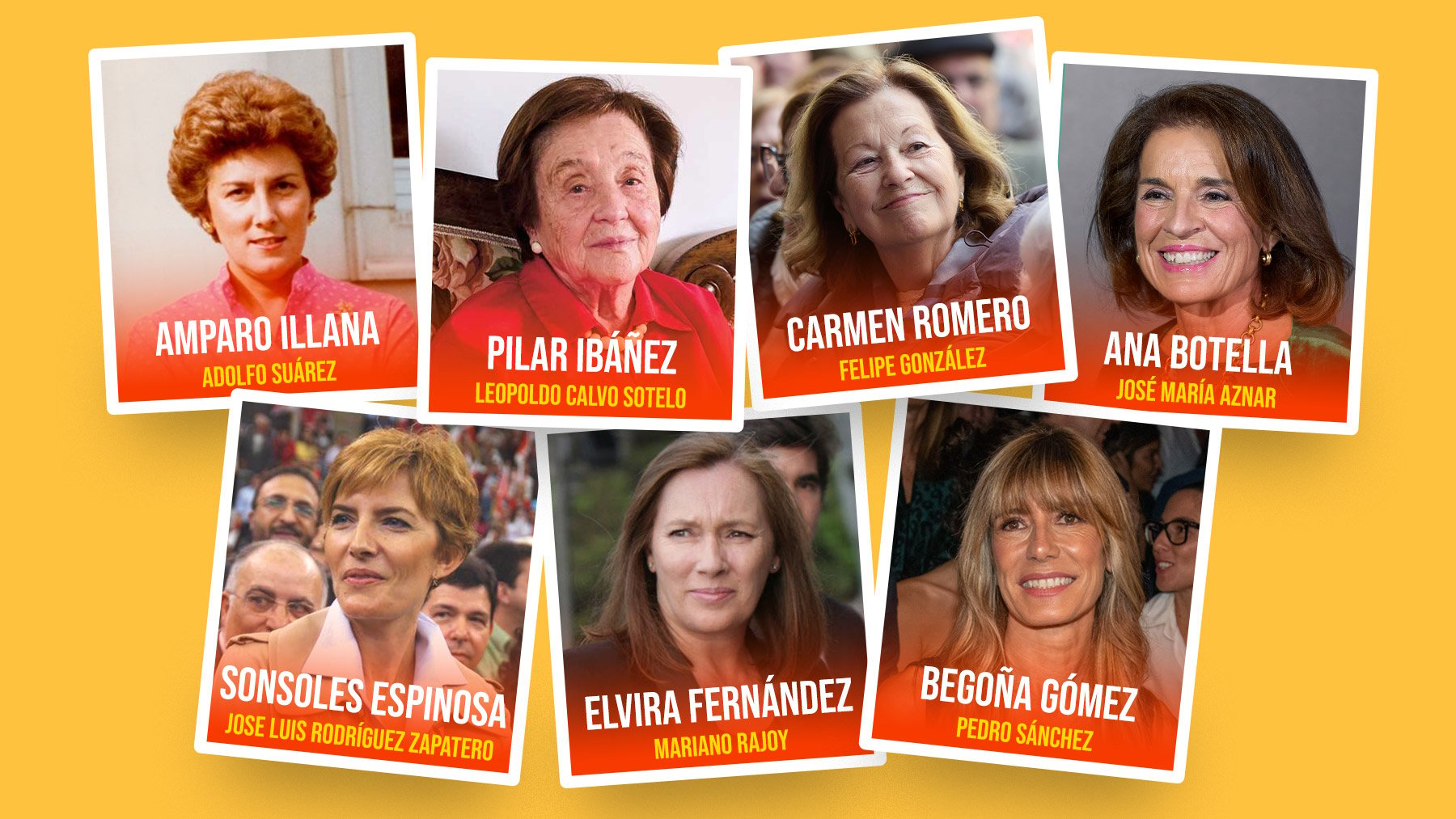 Las mujeres de los presidentes del Gobierno.