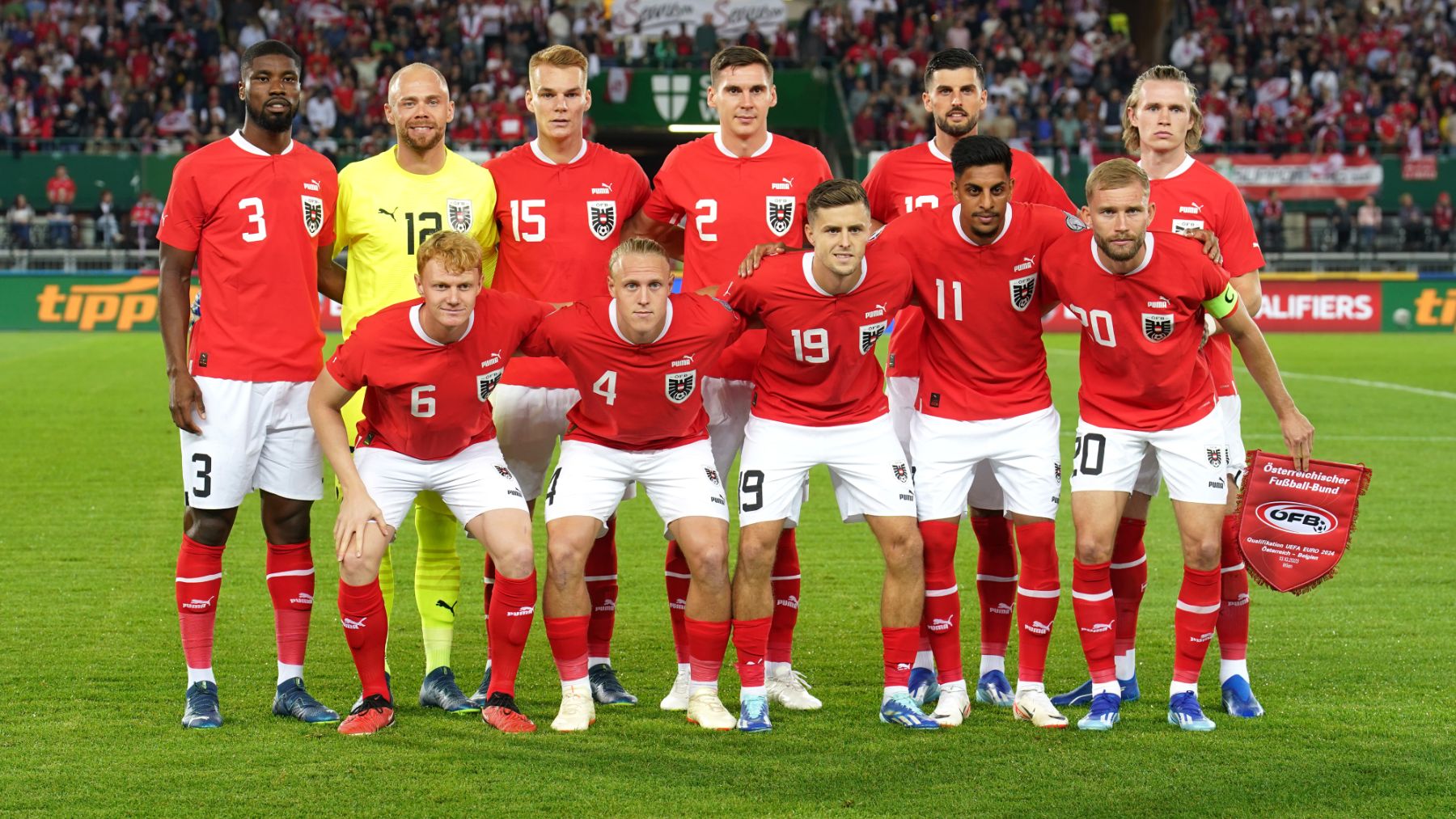 El once de Suiza en un partido. (Getty)