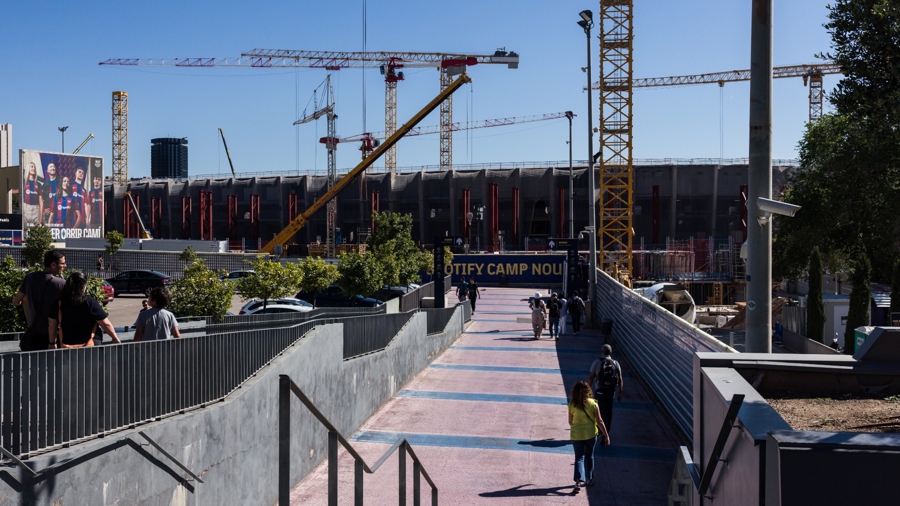 El Camp Nou, en obras. (Europa Press)