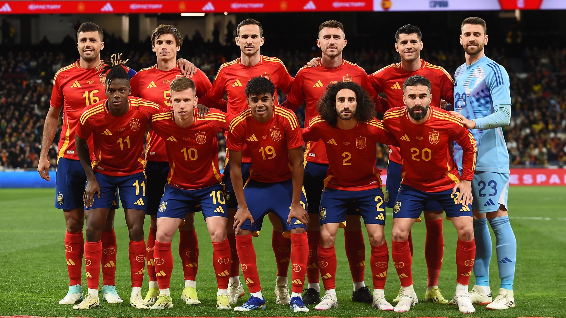 El equipo de España en la Eurocopa 2024. (Foto: Getty)