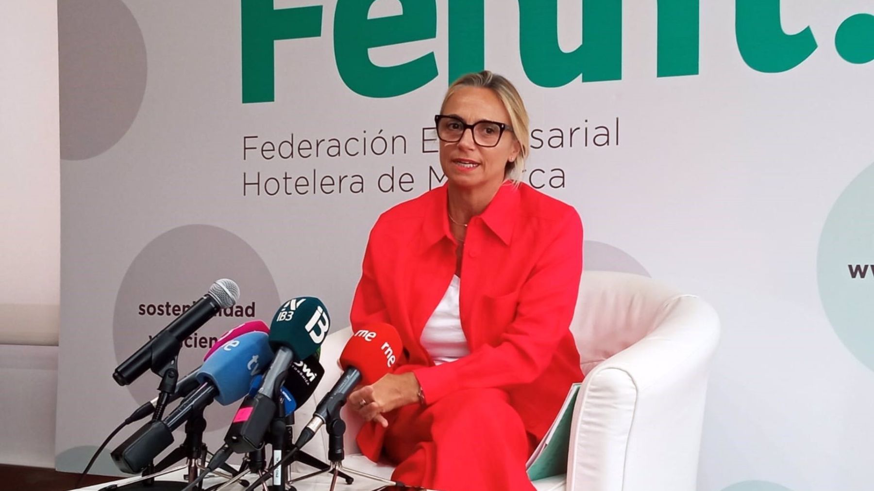 La presidenta de la Federación Empresarial Hotelera de Mallorca (FEHM), María Frontera.